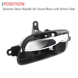 IRONTEK Interior Door Handle Front/Rear Left Driver’s Side Fits Nissan 2003-2018 Altima, 2013-2019 Pathfinder, 2015 Armada, 2015-2020 Murano, 2016-2019 Titan XD #80671-3TA0D 80671-3TA0A