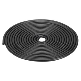 DTGN 5mm x 3meters(DXL) Nitrile Rubber Round Seal Strip - 1Pack - Good for DIY Furniture - Round Solid Weather Stripping - Black