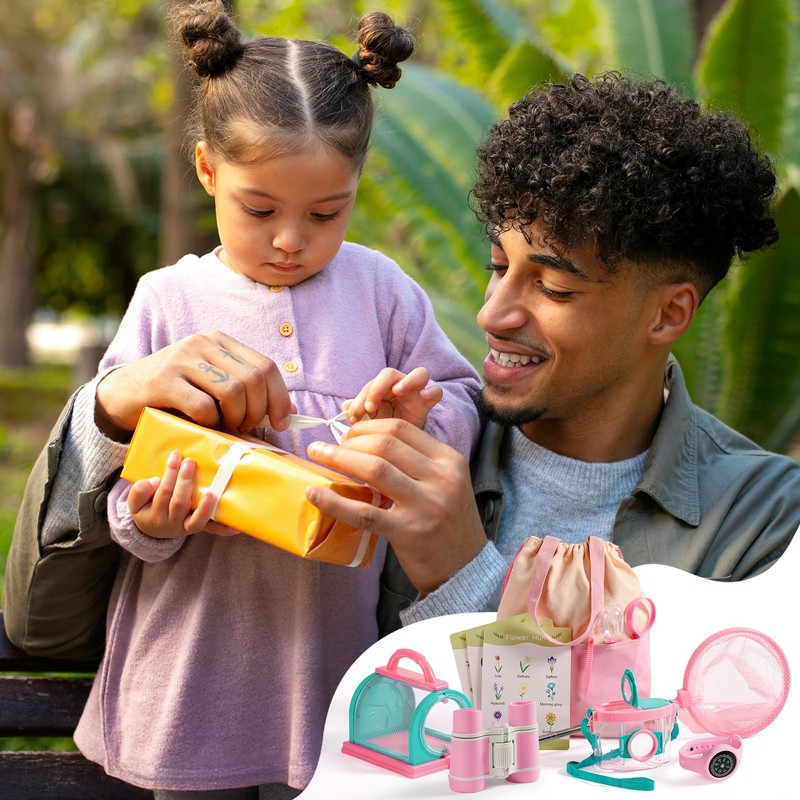 ROBOTIME Bug Catcher Kit for Kids, 12Pcs Explorer Kit, Outdoor