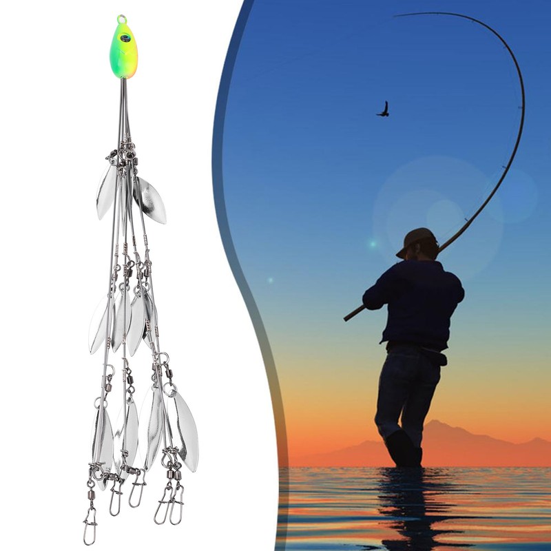 12 Bladed Umbrella Rig Fishing MultiLure and Baits Rigs with