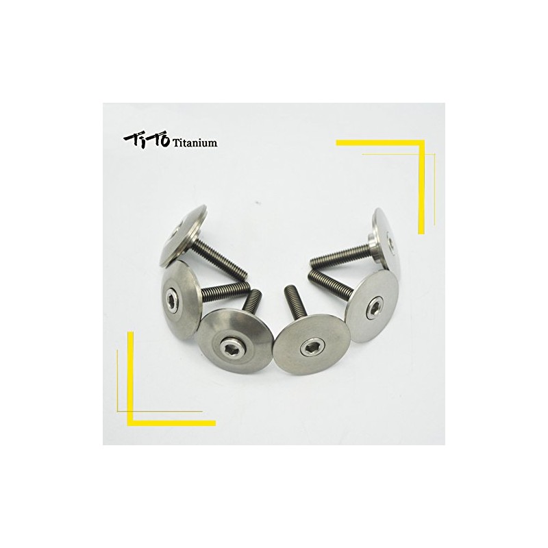 TiTo Titanium Mountain Bike Headset Caps Bicycle Parts Titanium CNC