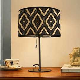 Lampshade, Pendant Lampshade, E27 Vintage Drum Lampshade Made of Bamboo, Ceiling Lampshade, 30 cm Pendant Light Shade for Pendant Light, Floor Lamp, Pendant Lamp, Table Lamp, Ceiling Light