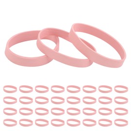 lasuroa 32pcs Ski Brake Retainers, Snowboard Brake Bands Retainers Brake Strap Rubber Band for Winter Ski Accessory (Pink)