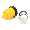 RV Cord Connector Locking Plug W/Cover Ring Power Socket 30Amp