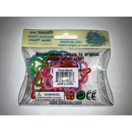 Silly Bandz Flowers Shapes Elastic Bracelets Bands 1 Pack of 12 BRAND NEW
