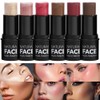 3PCS Contouring Stick in Highlighter, Bronzer and Blusher, a non-greasy