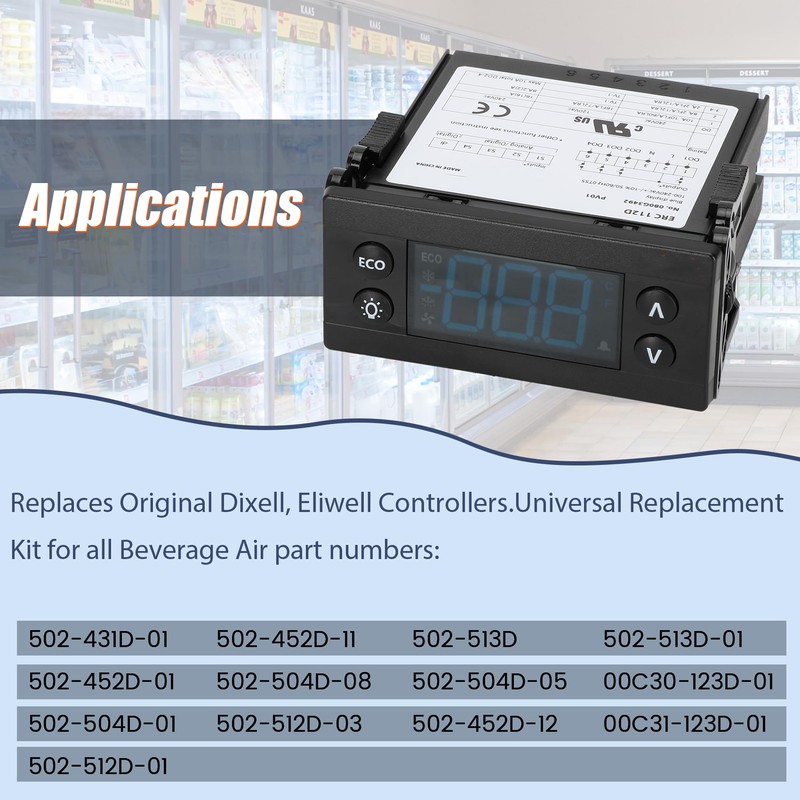 ERC112D Temperature Controller Kit, New BEV Air 00C30-123D-03 Temperature Controller
