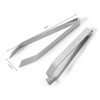 Alipis Dishwasher Safe Stainless Steel Tweezers Hair Removal Tool Beveled