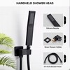 LCEVCGK Shower Faucet Set, Matte Black Rainfall Shower System Complete