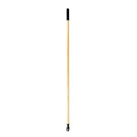 Restaurantware-Broom Handle ONLY: Clean Tek Professional 60 Inch Bolt Tip Broom Handle, 1 Ergonomic Push Broom Handle - Broom Head Sold Separately, Sturdy, Wood Handle for Cleaning Broom, Heavy-Duty