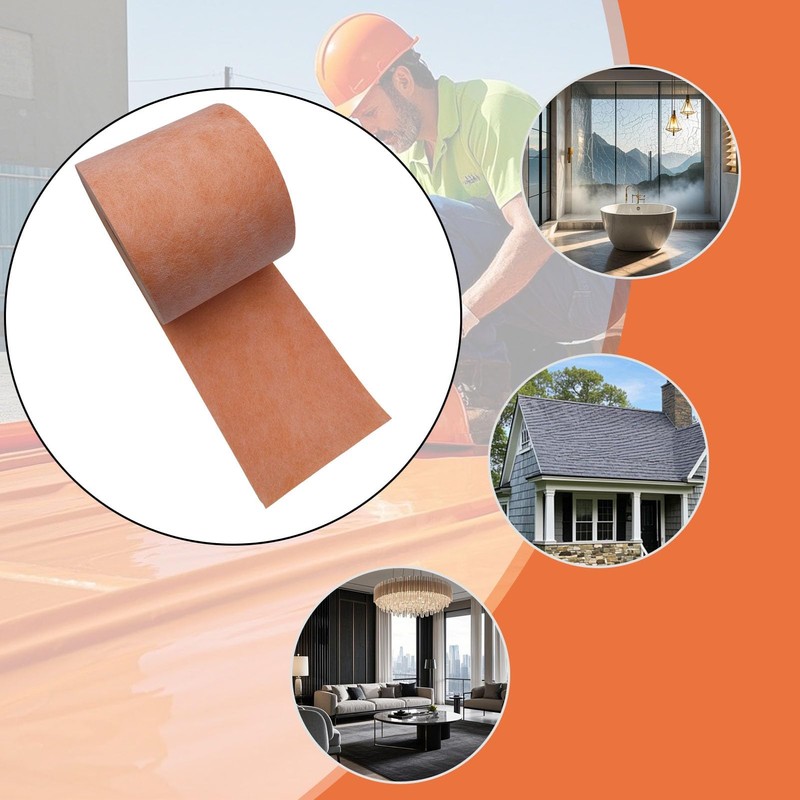 Hxszk Waterproof Membrane for Shower & Bathroom Flooring - 6"X100Ft