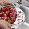 Pasta Strainer, Pack of 2 Pasta Strainers, Stainless Steel Draining