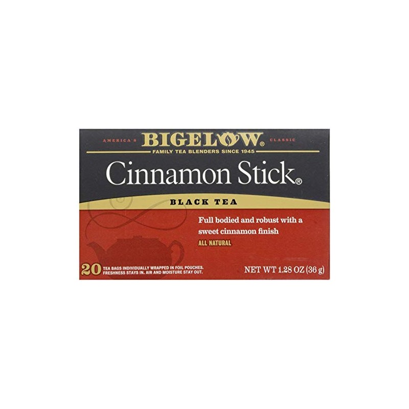 Bigelow Tea Black Tea Cinnamon Stick (2 Boxes 40 Total