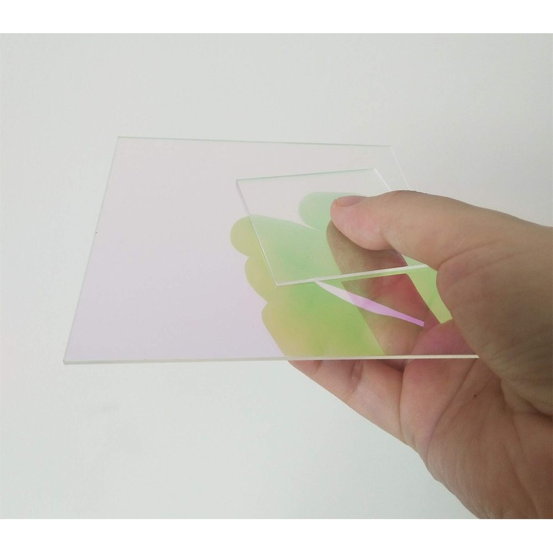 ACFENG Laser 5PCS Acrylic (PMMA) AB Square Sheet, Plexiglass Square