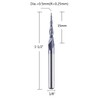 SpeTool 5Pcs Tapered Ball Nose Carving End Mill 1/8 inch