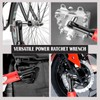 TQUAGGA 3/8" Cordless Electric Ratchet Wrench Set, 12V Power Ratchet