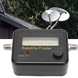 QANYEGN Digital Satellite Finder, Satellite TV Antenna Signal Detector with LCD Display, Antenna Signal Strength Meter for Remote Reception