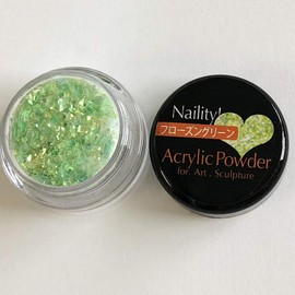 ネイリティ! ネイル用パウダー アクリルカラーパウダー フローズングリーン 3g