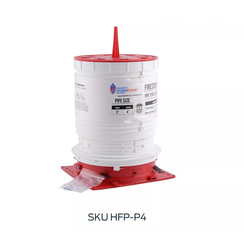 HoldRite HR HydroFlame Firestop Sleeve HFP-P4 Telescoping 7 1/2"-11 3/4"