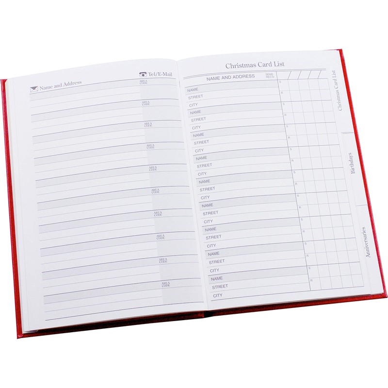Esposti Address and Record Book - Vinyl Padded Cover -
