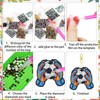 12 Pcs Soccer Diamond Art Keychains Kit for Decor and