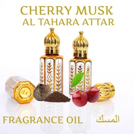 Equivalence Equivalence Musk Al Tahara ??? ??????? Pure Perfume Oil, Attar Bottle Deluxe Roll-On 10ml -Alcohol Free (0.34 Fl Oz (Pack of 1), CHERRY MUSK)