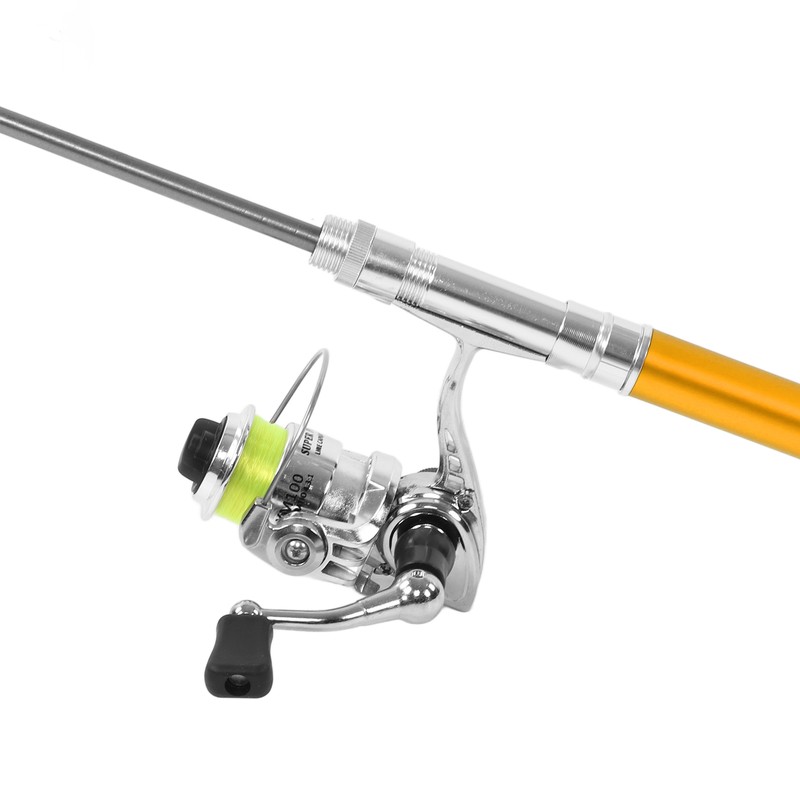 Portable Mini Pen Shape Fishing Rod Pole Pocket Retractable Fishing