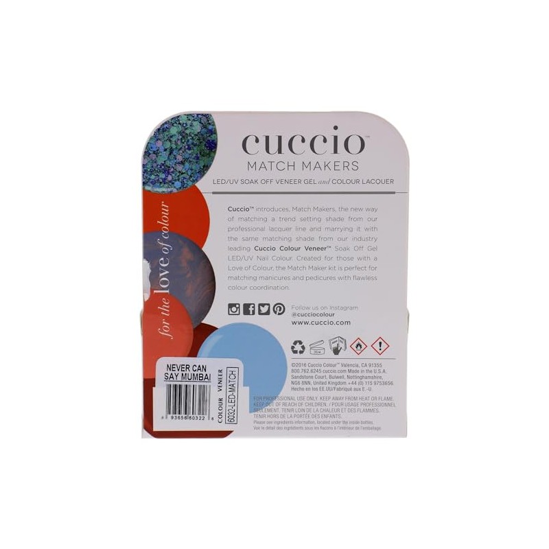 Cuccio Matchmaker - Colour Nail Lacquer & Veneer Gel Polish