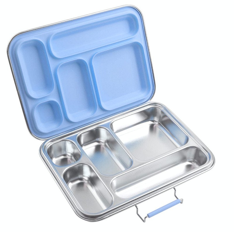 EcoCocoon Bento Lunch Boxes - 5 Compartment, Grape