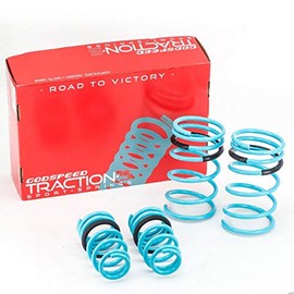 Godspeed LS-TS-HA-0011 Traction-S Sports Lowering Springs, Reduce Body Roll, Improved Handling, Set of 4, compatible with Honda CR-V (RD6/RD7) 2002-2006