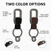 Universal Car Keyrings 2PACK – Detachable Leather Key Fob Holder