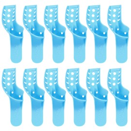 JMU JMU Dental Impression Tray, Perforated Disposable Trays, 8 Quadrant UR/LL, Bag of 12
