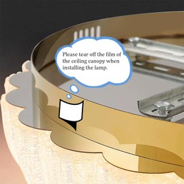 Aeyee Glass Flush Mount Ceiling Light with Pumpkin Shaped Lampshade, LED Ceiling lamp, 3000K Warm Light Round Ceiling Light Fixtures for Bedroom Living Room Office, 15.7 inch