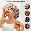 YMWALK Double-Sided Satin Sleep Bonnet with Bow - Adjustable Silk-Like