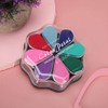 Atyhao Ink Pad, 8 Colors Petal Shape Stamps Ink Pad