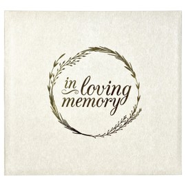 MCS 860162 in Loving Memorial Photo Album, 13.5 x 12.5, Ivory