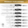 SCOLE® Chef Knife Ultra Sharp Kitchen Knife Set 7-Piece, Premium