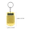 Lurrose 8 Pcs Mini Computer Pocket Calculator Key Chain Kids