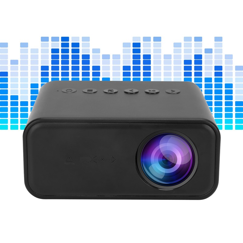 YT500 Mini Projector Portable Movie Projector with Audio and Video/USB/Memory