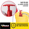 LUMAX LX-1336 Red Plastic Bucket Pump with Flex Hose and