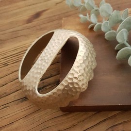 [Myeongseong Yugi] Bangja Embo Lee Guhyeong Gwasha No. 2 Massager / [명성유기] 방짜 엠보 이구형 괄사 2호 마사지기