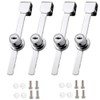 4Pcs Sliding Glass Door Ratchet Lock, Keyed Alike Showcase Display
