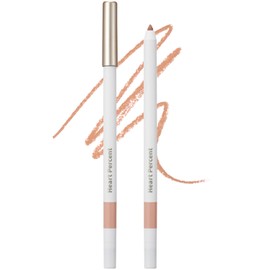 Heart Percent Dote On Mood Lip Pencil Slim, Defines and Fills Creamy Lip Liner Retractable Lipstick Pencil with Built-In Sharpener, #01. Peach Beige