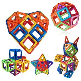 Magnetic Blocks, Magnetic Blocks, Magnetic Toys, Pythagorean Toys, Magnet Puzzles, Magnetic Blocks, 3D Magnets, Magnetic Toys (3D Puzzle, Game, Model DIY, Magnetic Building Blocks for Nurturing Children's Imagination and Creativity, Birthday / Kindergart