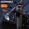 SuperFire Tactical Flashlights Compact, Zoomable Small Flashlight with Powerful Chips,