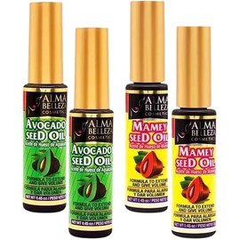 Rímel (Mascara for eye lashes) 2 Avocado & 2 Mamey Seed Oil (4 PACK) To extend & Give Volume Premium ALMA BELLEZA quality.