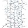 Kurt Adler 9-Foot Twisted Crystal Rainbow Icicle Garland