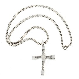 [88flix] Cross Necklace Cross Necklace Men's Pendant Vintage Accessory Jewelry, Metal, No Gemstone