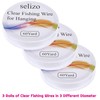Fishing Wire, Selizo 3Pcs Clear Fishing Line Jewelry String Invisible