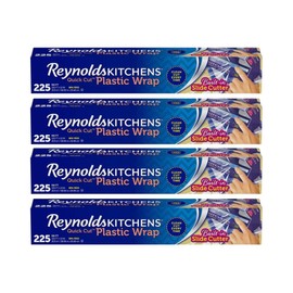Reynolds Kitchens Quick Cut Plastic Wrap (225 Sq Ft (Pack of 4))